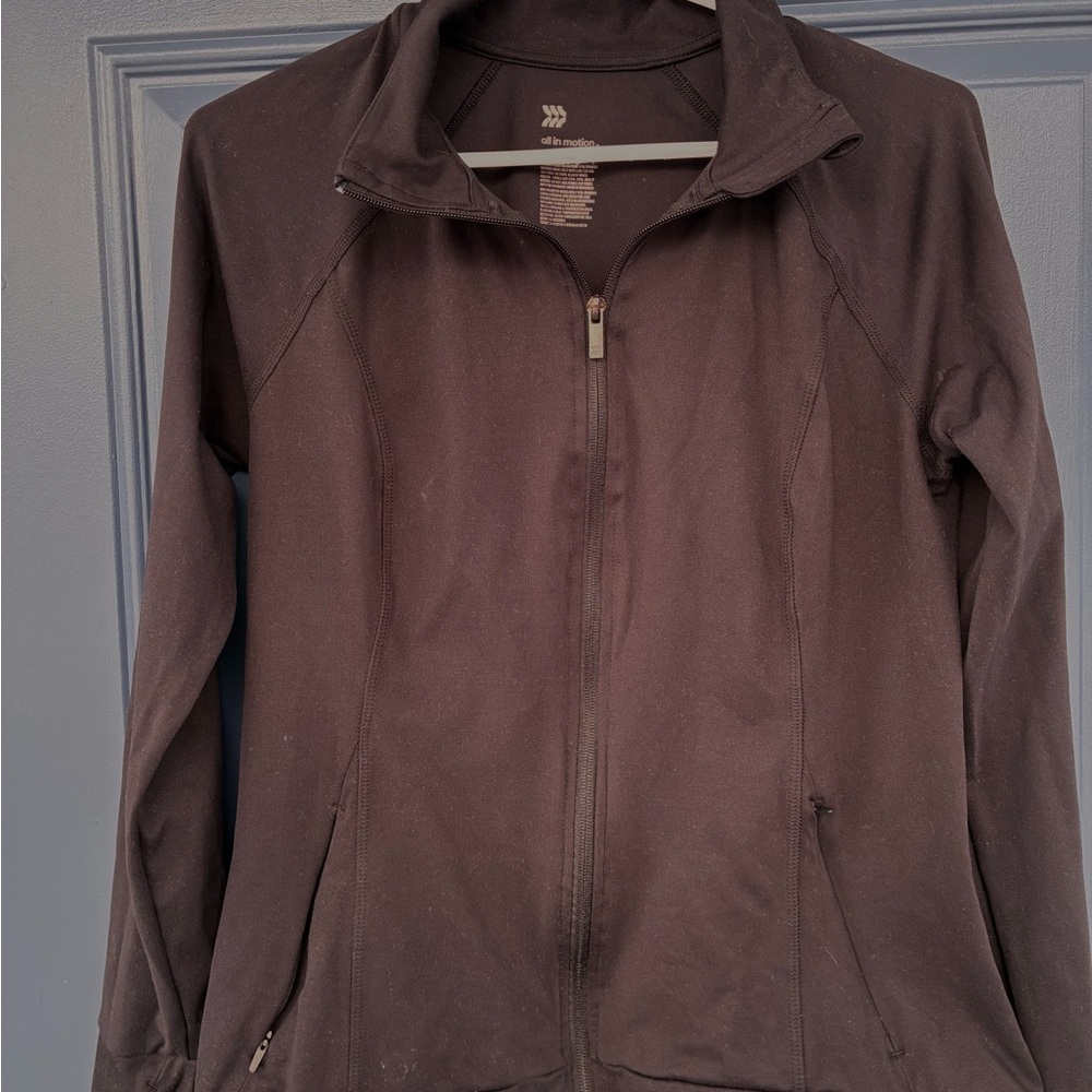 All in Motion Women's Black Zip up Utility Jacket, size M